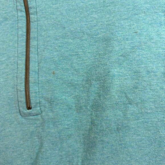 Tommy Bahama Reversible Sweater Mens M Blue Beige 1/4 Zip Cotton Casual READ - Picture 5 of 16